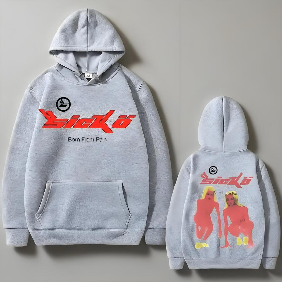 SICKO Hooded Sweatshirt Unisex Streetwear Print Breathable Cotton