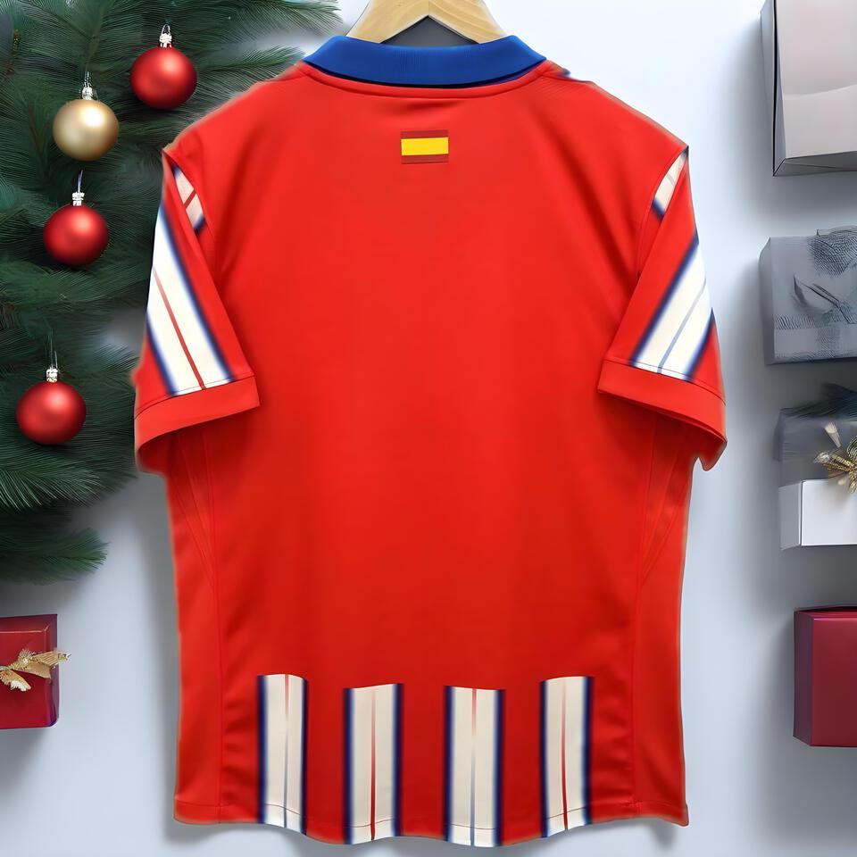 Spain Red Mesh Football Jersey - Official Replica Kit, Breathable & Lightweight for Fans