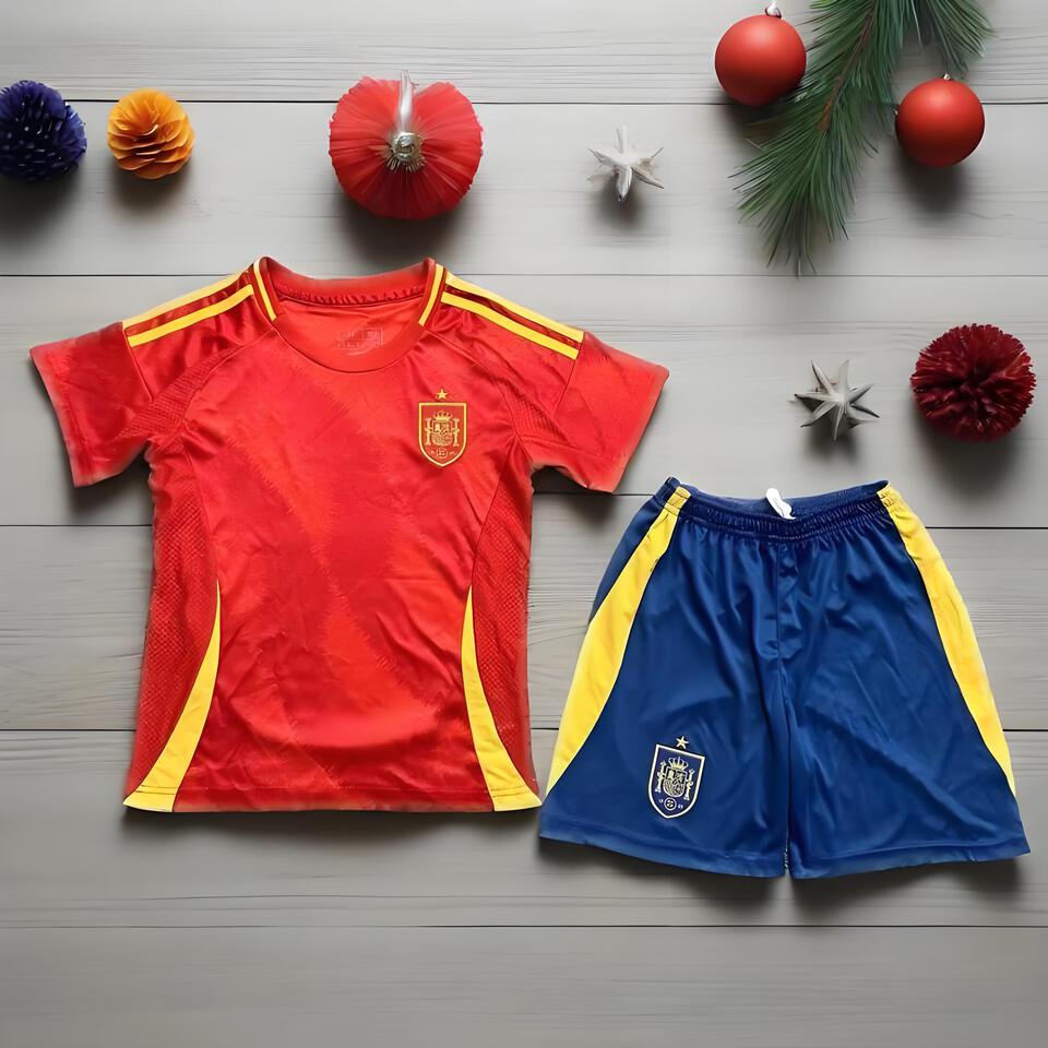Spain Team Red Blue Yellow Breathable Sports Suit - Athletic Outfit