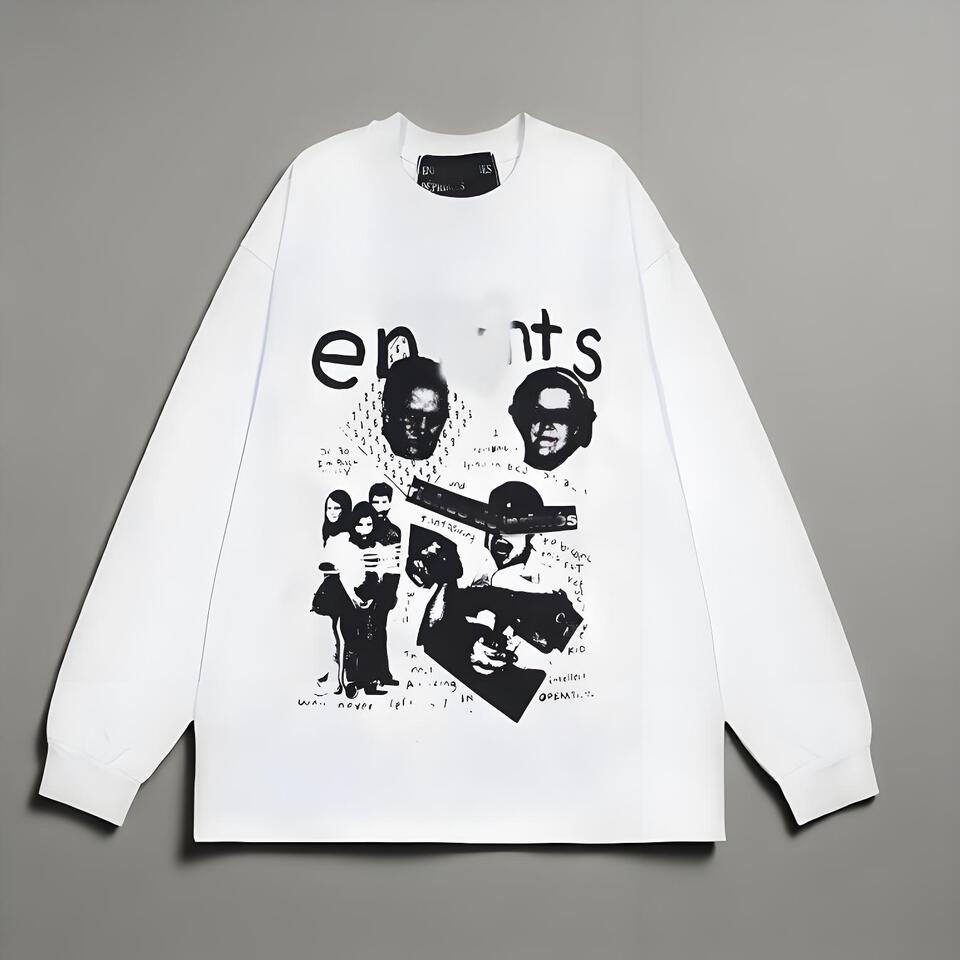 Street Art Black White Collage Oversized Cotton Unisex Tee