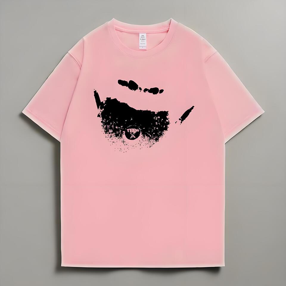 Streetwear Loose Fit Splatter Print Unisex T-Shirt