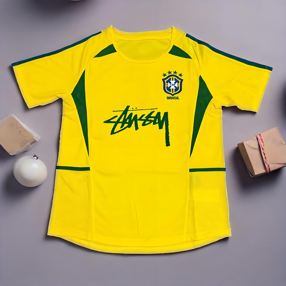Stüssy Brazil Collab Breathable Yellow T-Shirt