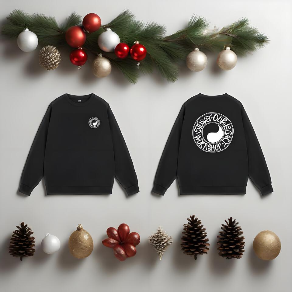 STUDIO OF OBLIVION WORKSHOP Black Cotton Loose Fit Taiji Hoodie