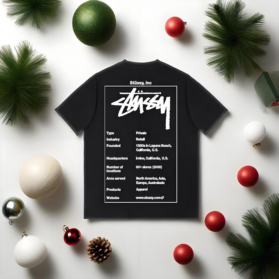 Stussy Black Graffiti Cotton Oversized T-Shirt
