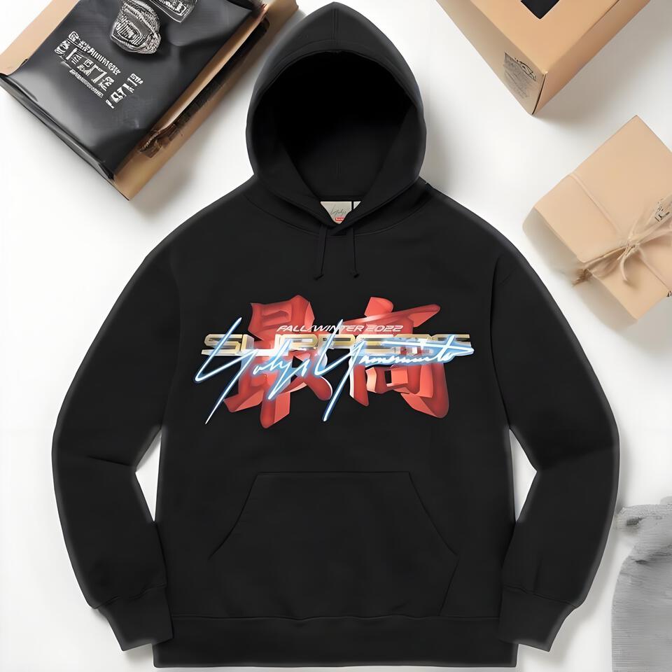 Stussy Black Hooded Sweatshirt Fw23 Unisex Streetwear
