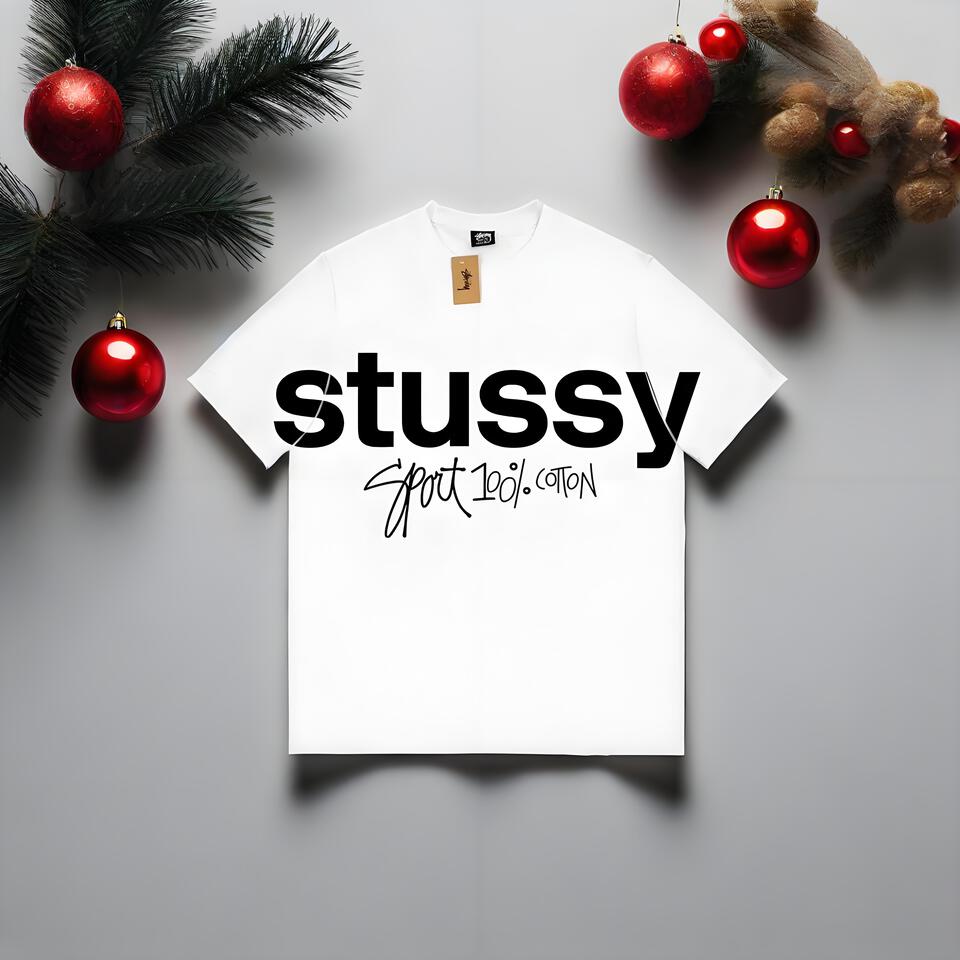 Stussy Cotton White Loose Fit Street Classic T-Shirt
