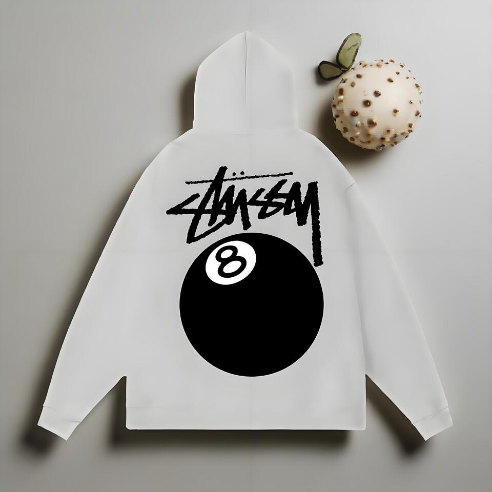 Stussy Grey Cotton Graffiti Hoodie Pullover