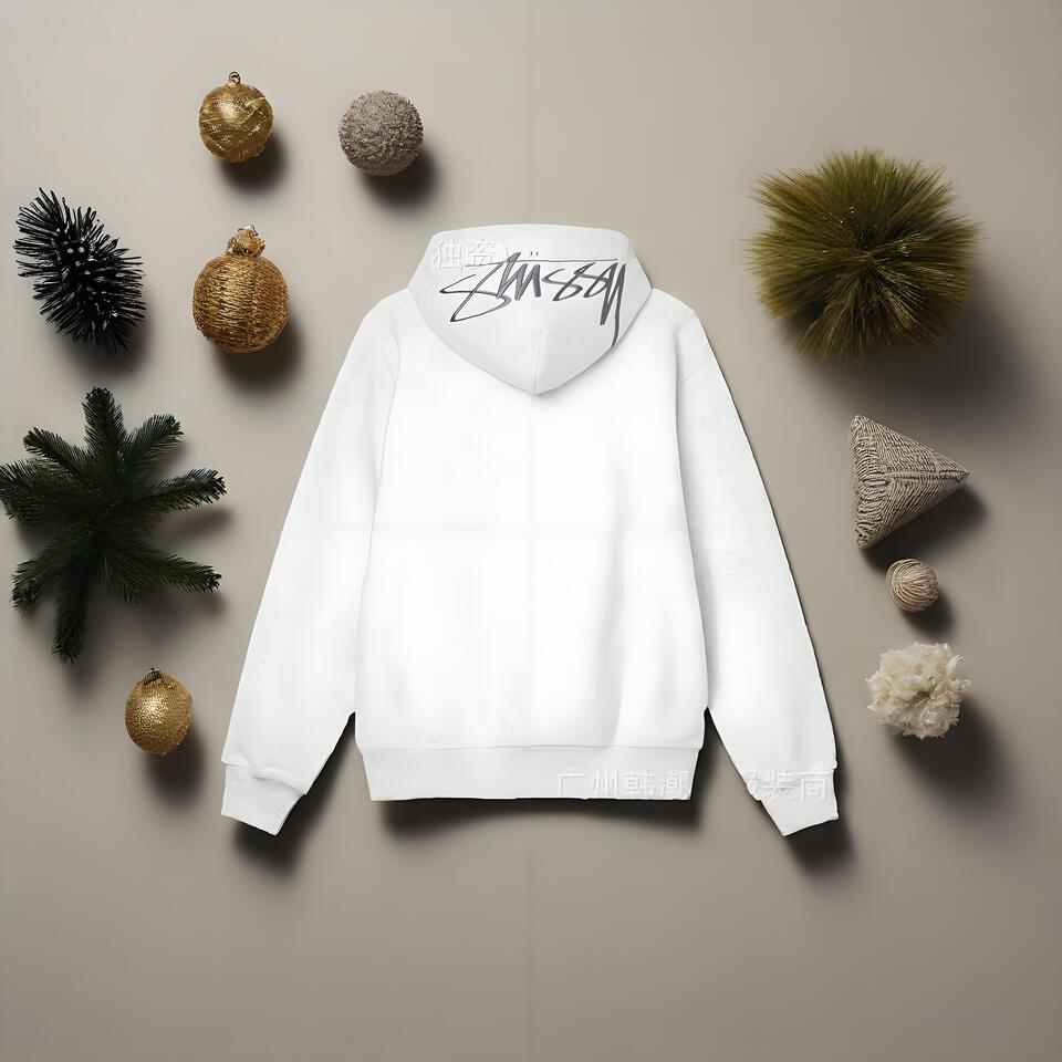 Stussy Grey Hoodie With Classic Signature Graffiti