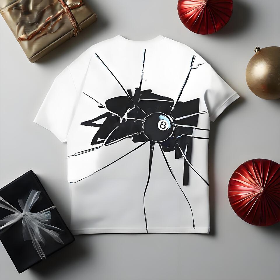 Stussy White Print Cotton Tee Unisex Streetwear Loose Fit