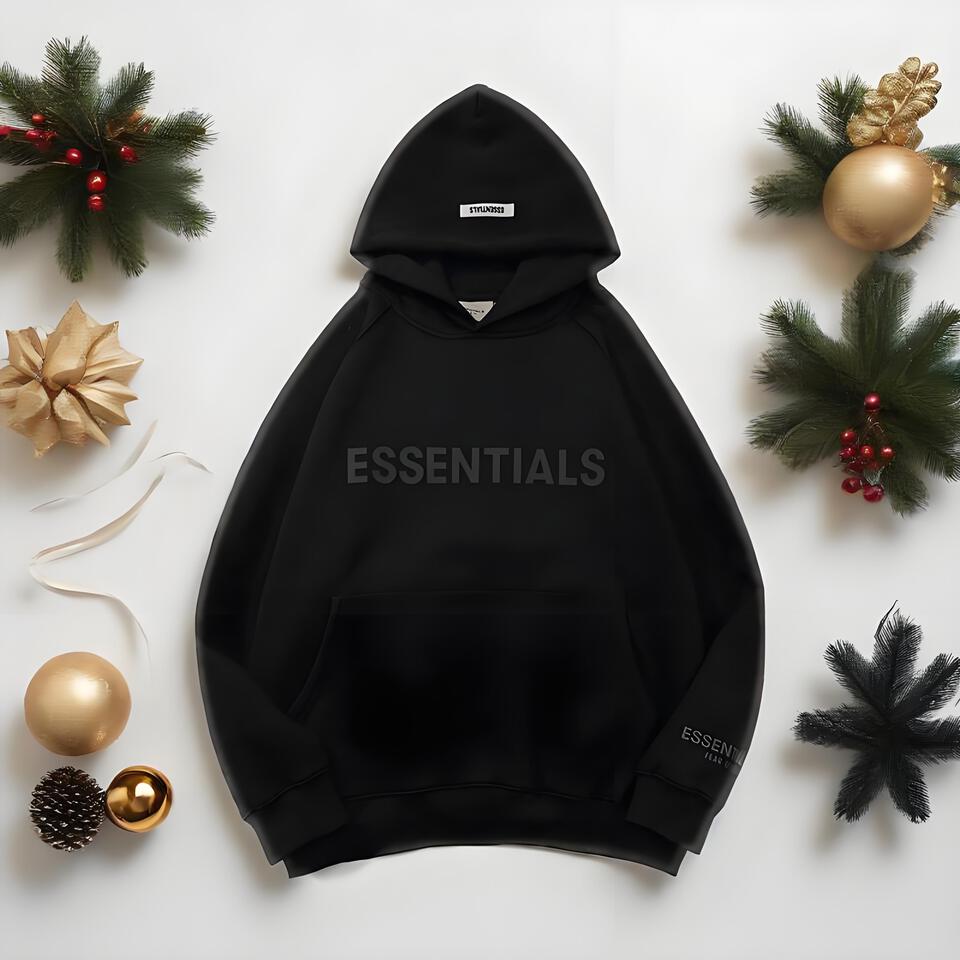 Stylanders Essentials Gray Unisex Cotton Hoodie