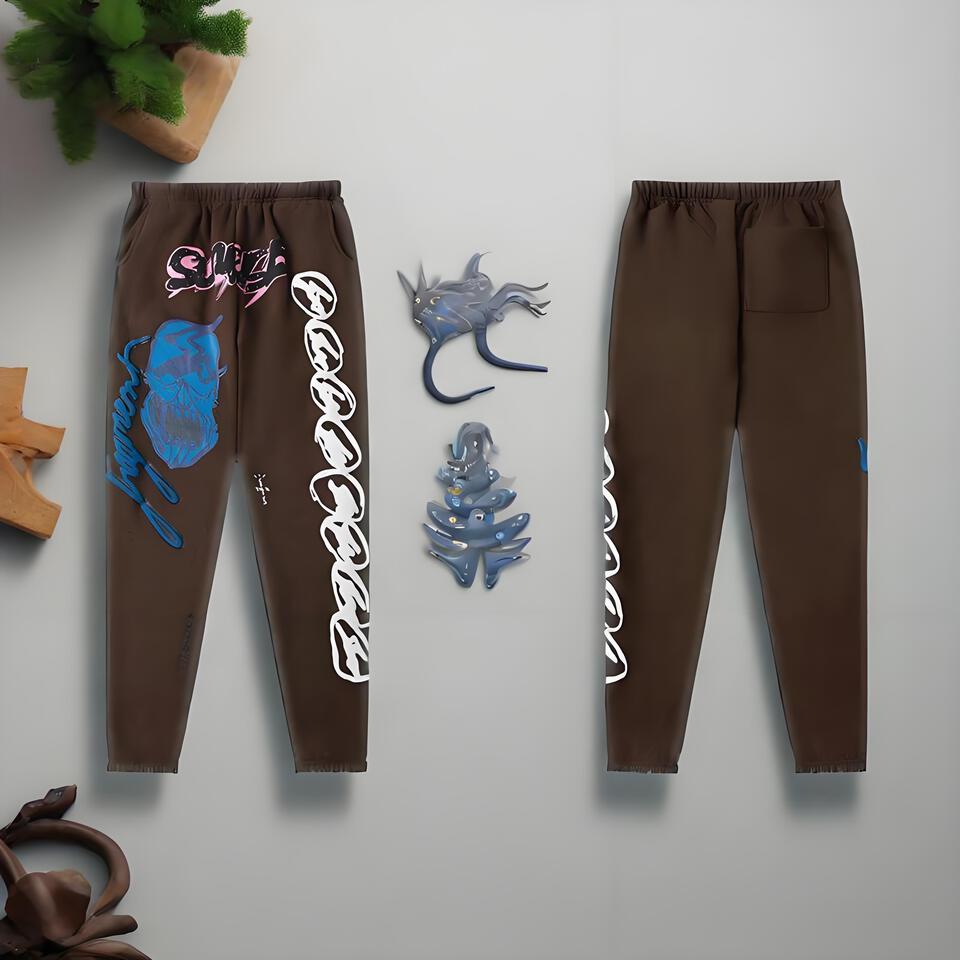 Sucka Graffiti Jogger Pants Unisex Cotton Streetwear