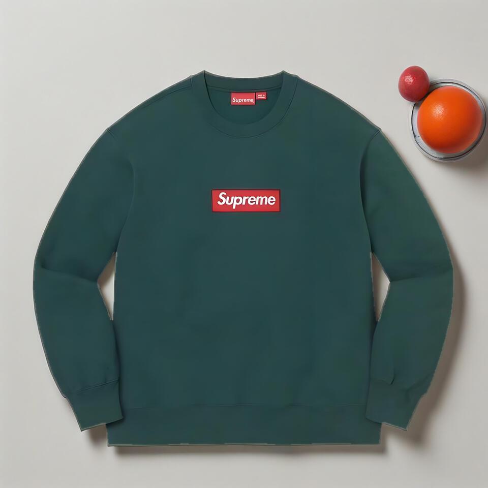 Supreme Box Logo Hoodie In Forest Green Streetwear Cotton
