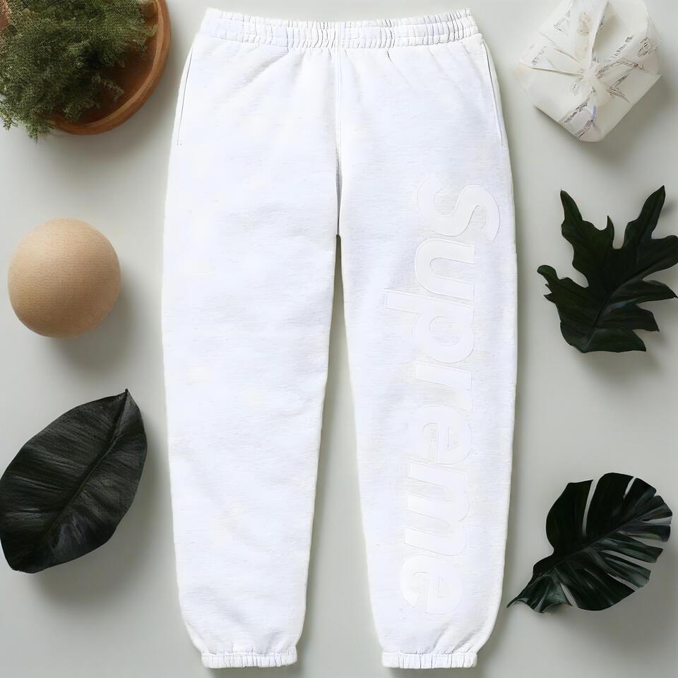 Supreme Gray Cotton Jogger Pants