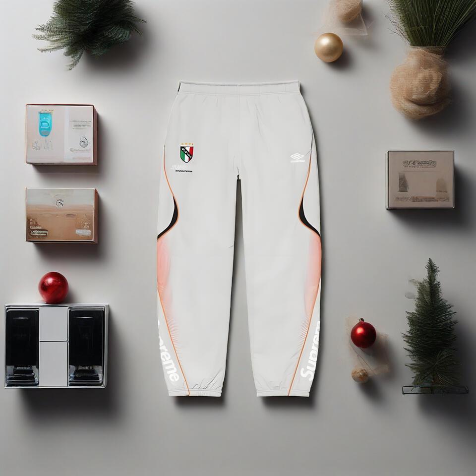 Supreme Light Gray Quick-Dry Tapered Joggers Unisex