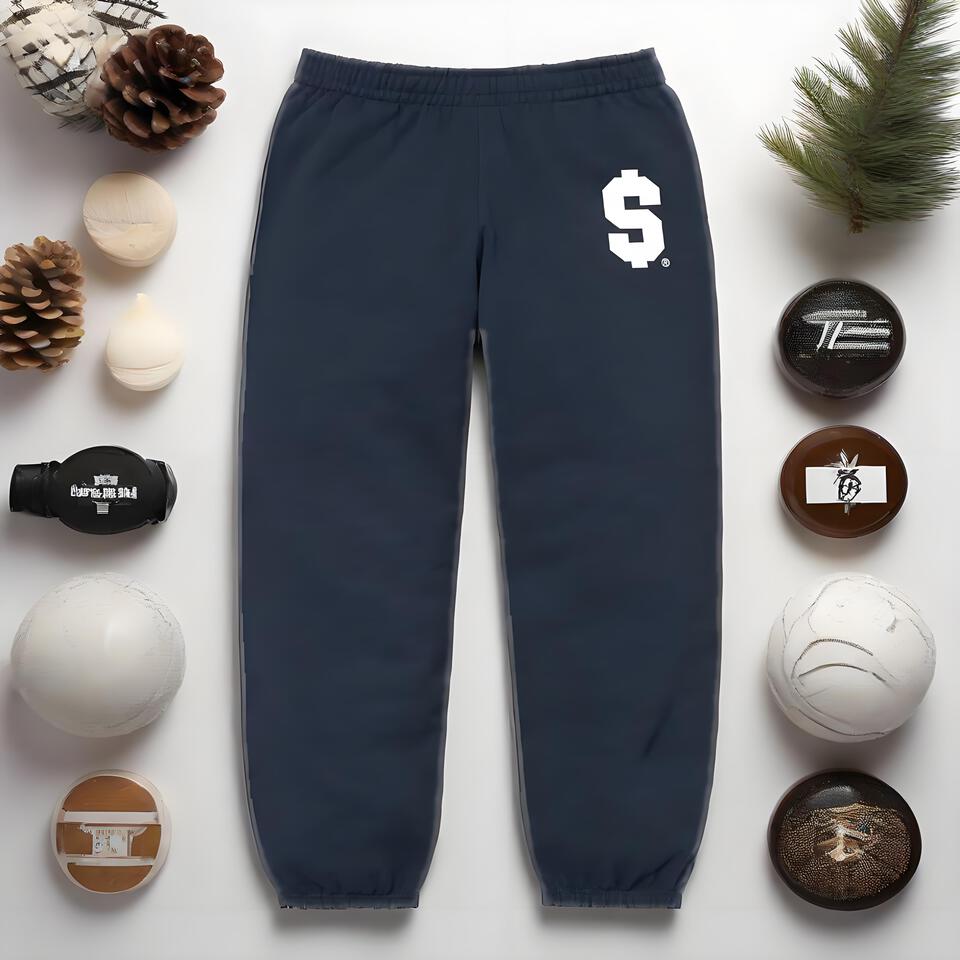 Supreme Navy Cotton Joggers Streetwear Style