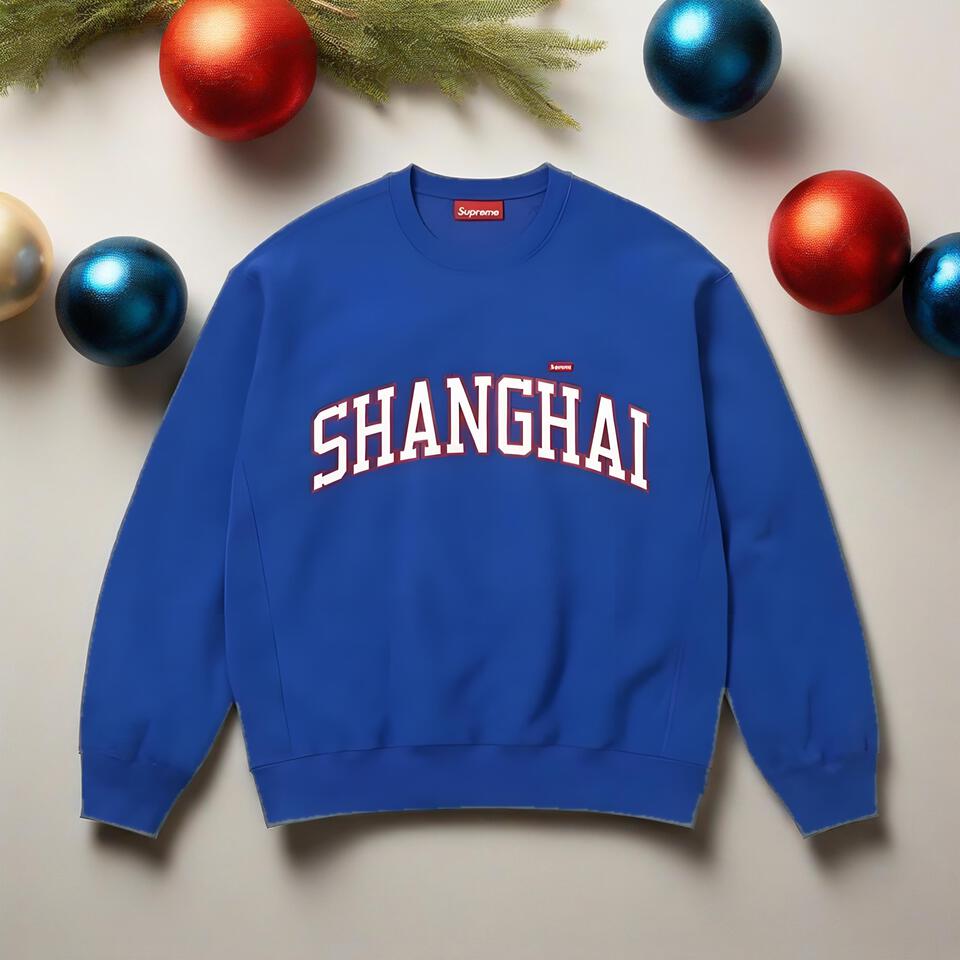 Supreme Shanghai Print Crewneck Sweatshirt Unisex