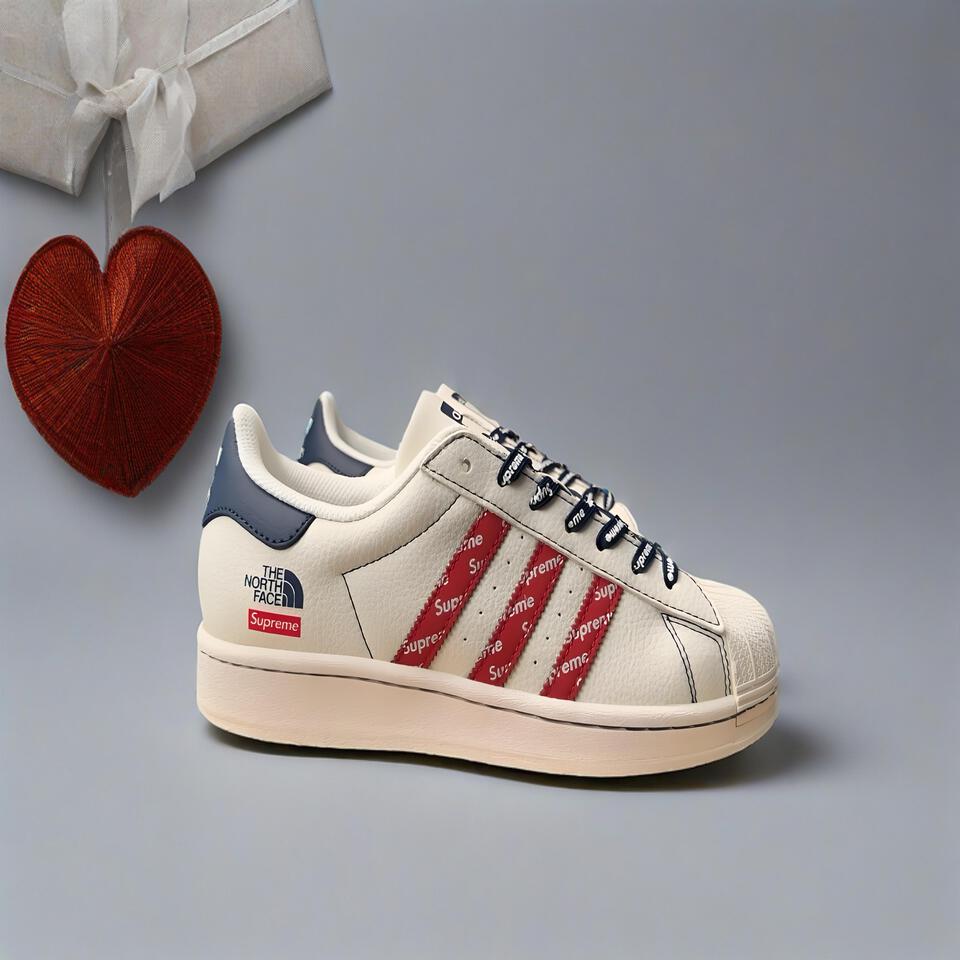 Supreme The North Face Abzoro Retro Sneakers White Blue Red