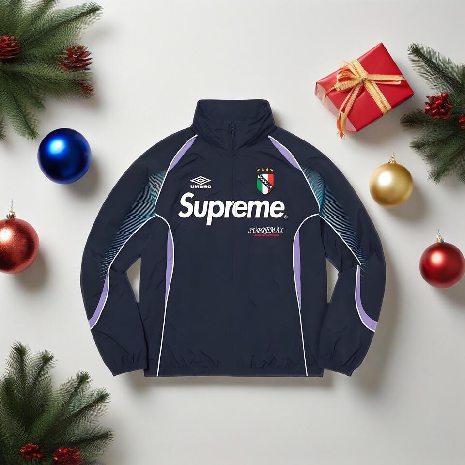 Supreme X Deep Blue Windproof Sports Jacket Unisex