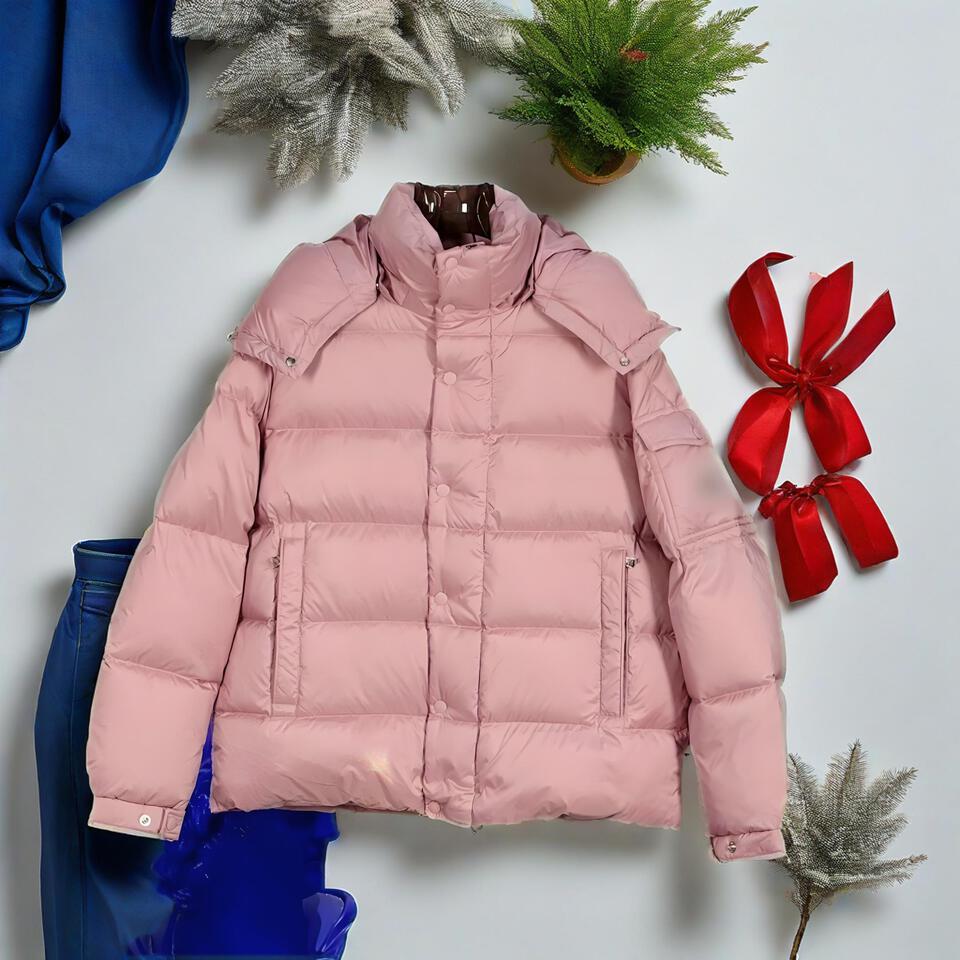 Sweet Macaron Pink Short Puffer Coat