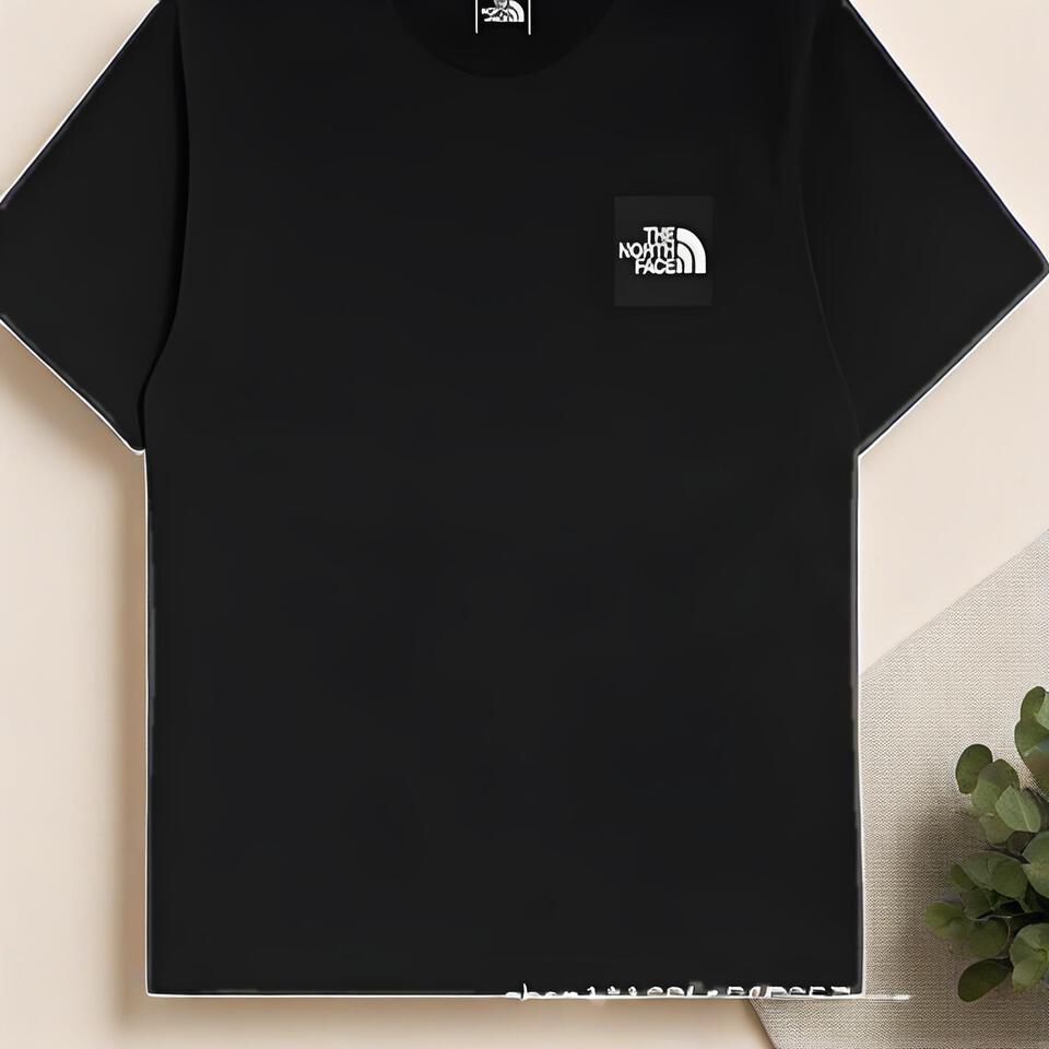 The North Face Black Cotton Breathable Unisex T-Shirt