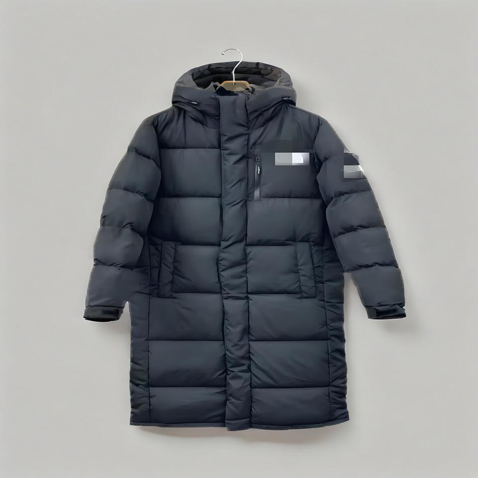 The North Face Black Long Waterproof Warm Hooded Down Coat