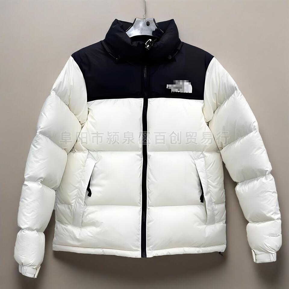 The North Face Black White Puffer Jacket Unisex Warm Windproof