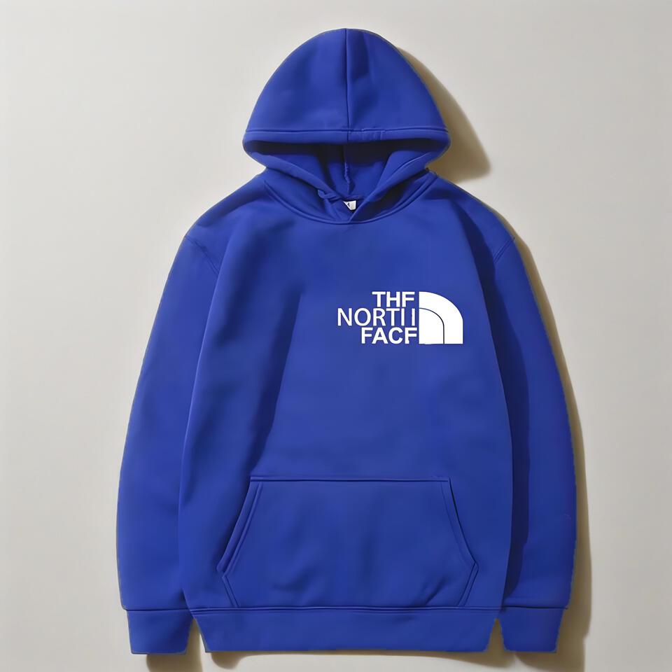 The North Face Blue Cotton Hoodie