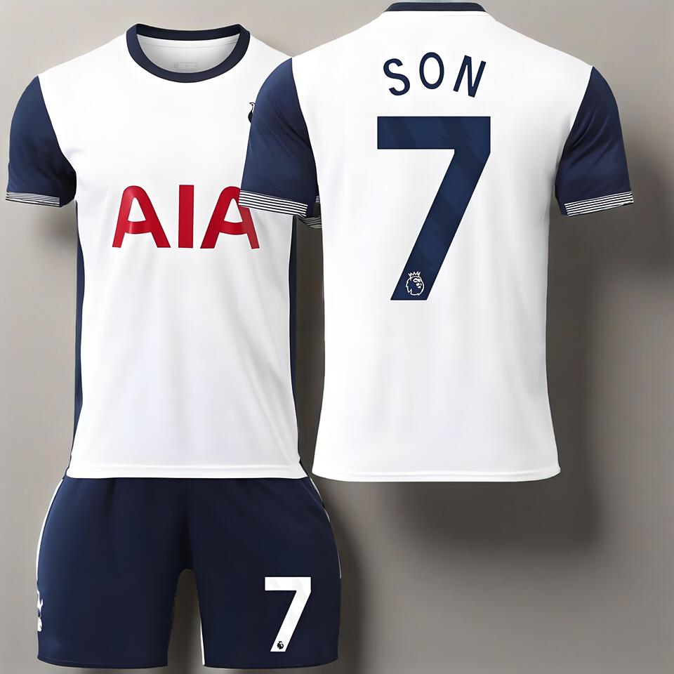 Tottenham Hotspur Home White Dry-Fit Son Heung-min #7 Football Jersey