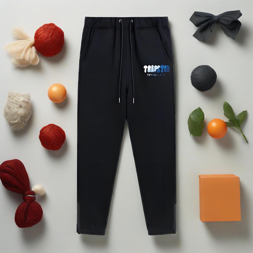 Trapstar Black Poly-Cotton Drawstring Joggers
