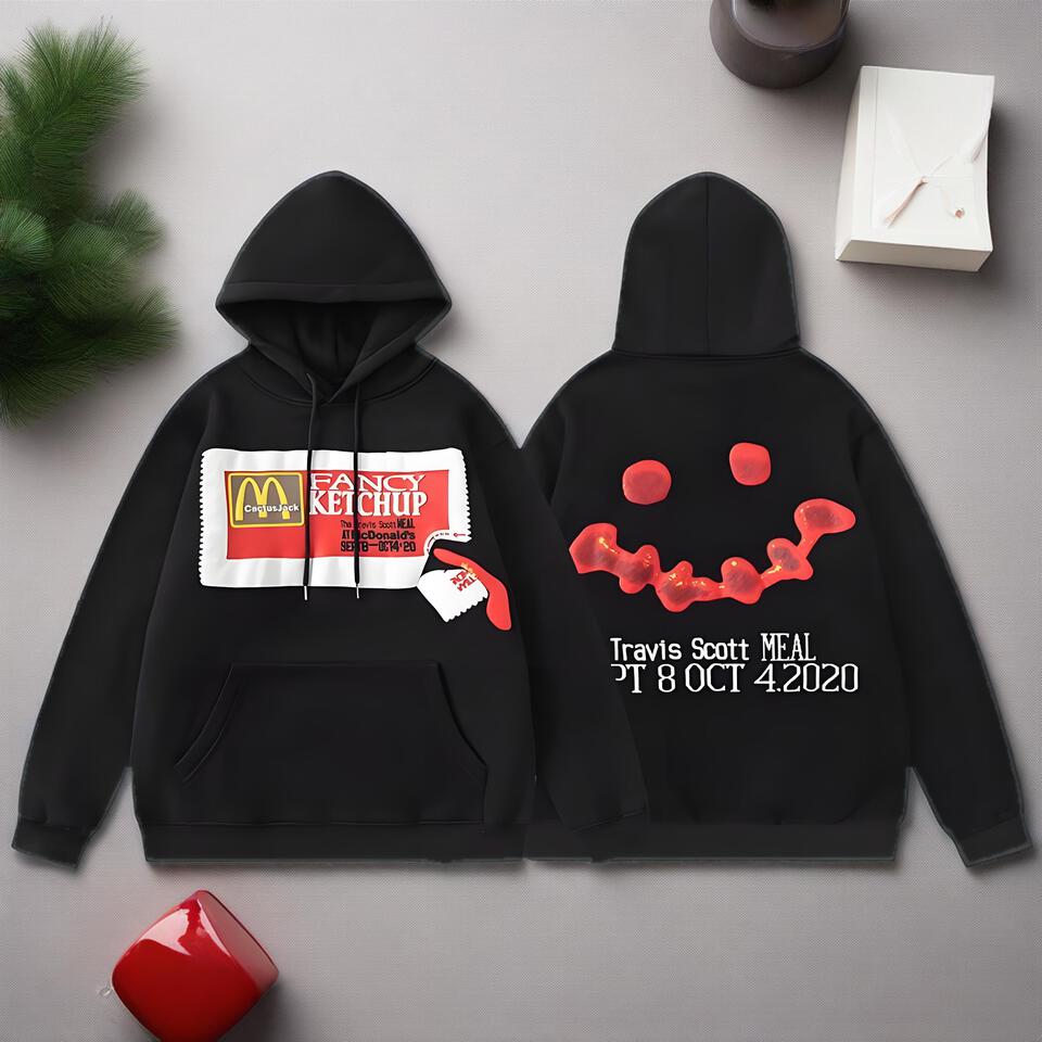 Travis Scott Hooded Sweatshirt Streetwear Oversized Cotton