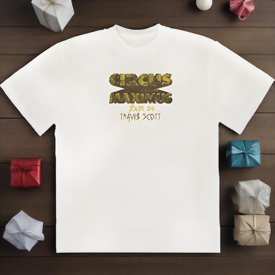 Travis Scott Tour Cotton T-Shirt White Breathable Crewneck