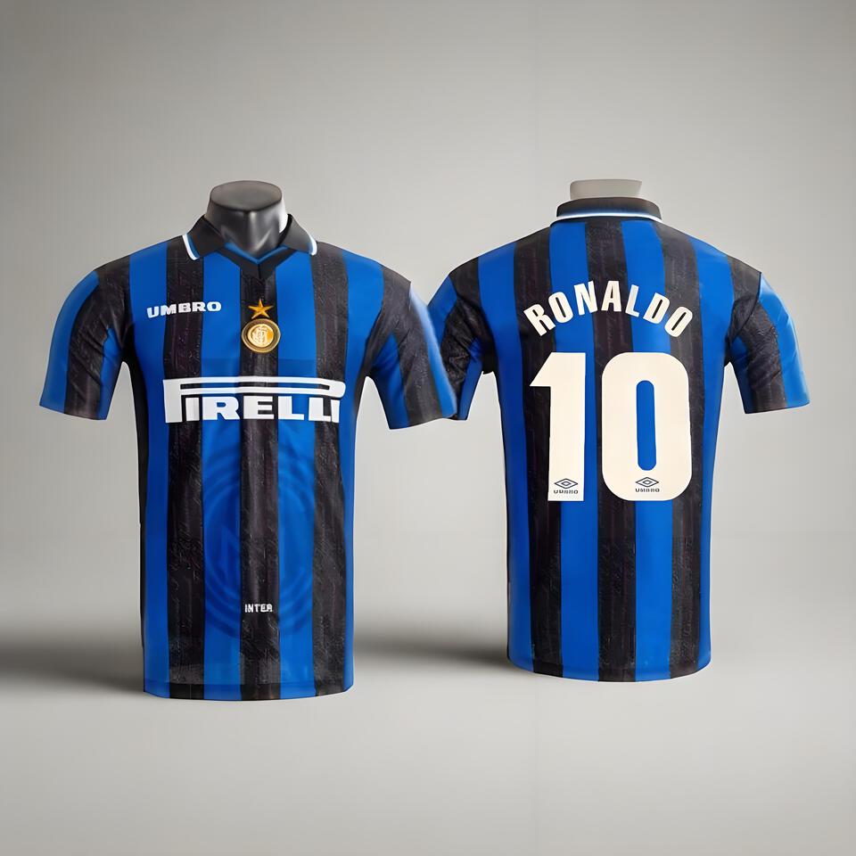 Umbro Ronaldo Football Jersey, Authentic Vintage Soccer Shirt