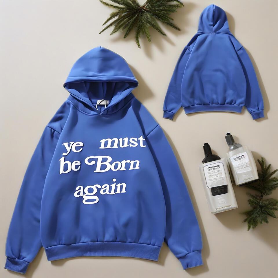 Unisex Cotton Hoodie Streetwear Oversized Print Sweatshirt