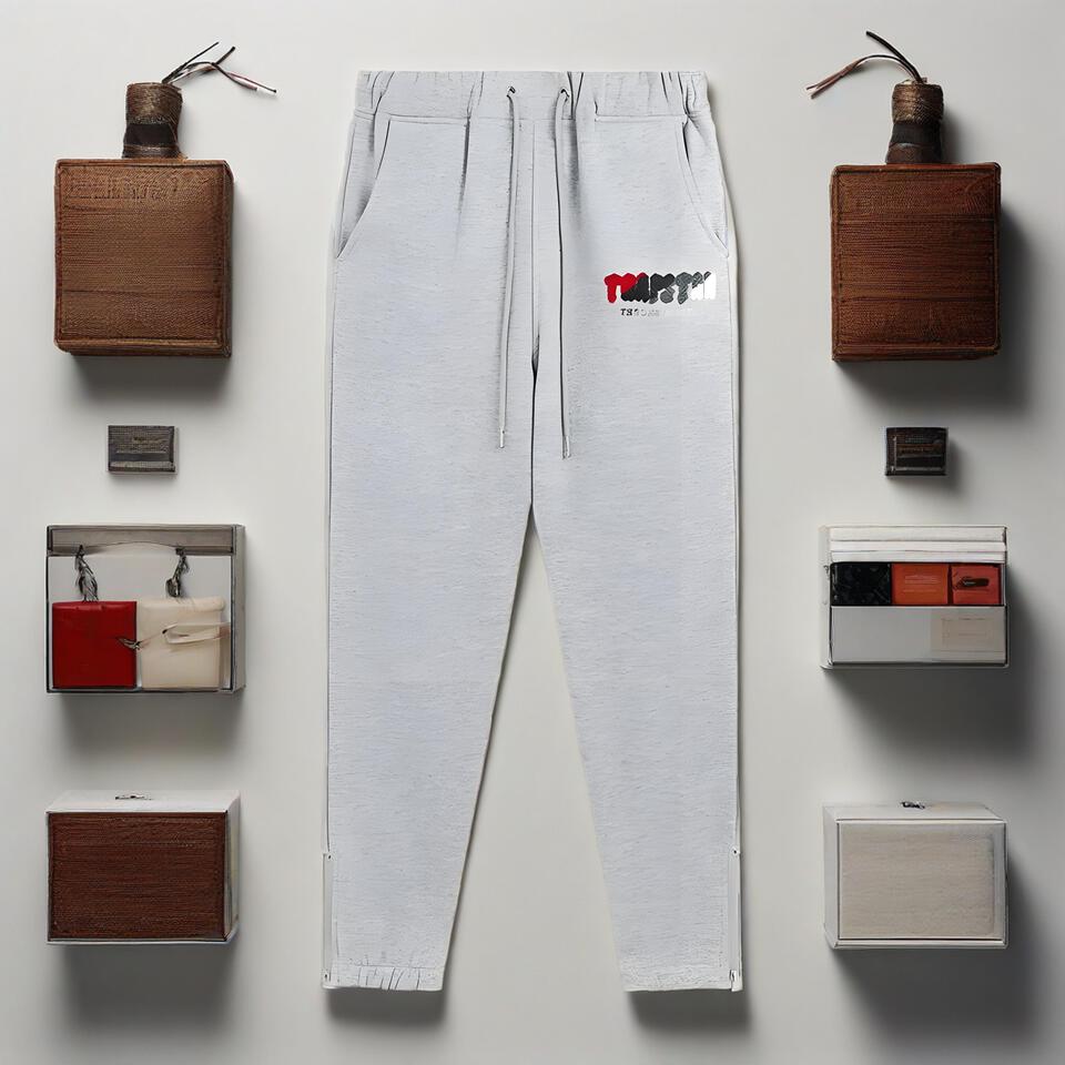 Unisex Cotton Joggers Street Style Print Casual