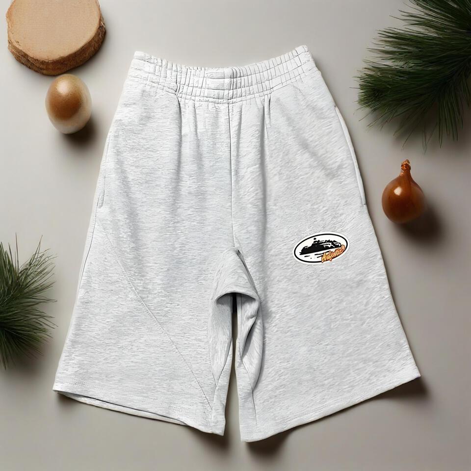 Unisex Light Grey Cotton Casual Shorts | Classic Comfort Fit