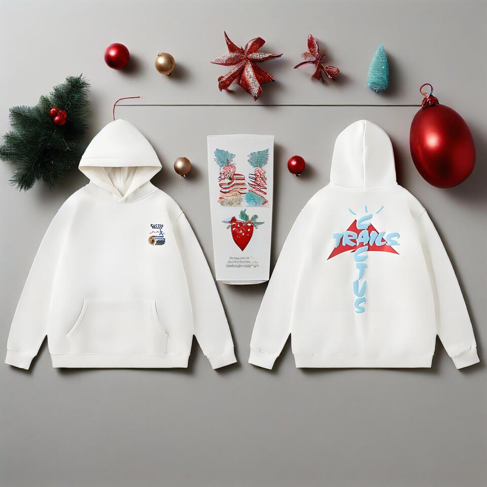 Unisex White Hoodie Streetwear Comfortable Cotton Casual