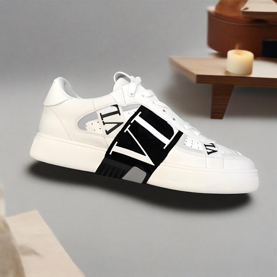 Valentino VLTN White Leather Chunky Sole Casual Sneakers
