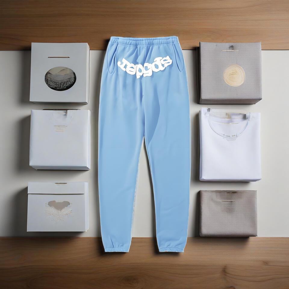 Vetements Light Blue Cotton Joggers Unisex