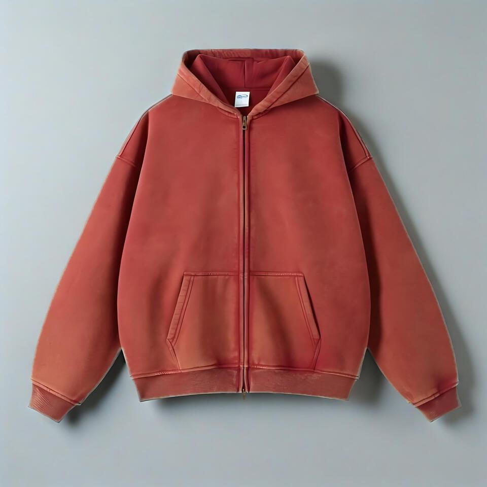 Vintage Distressed Cotton Unisex Hoodie Streetwear