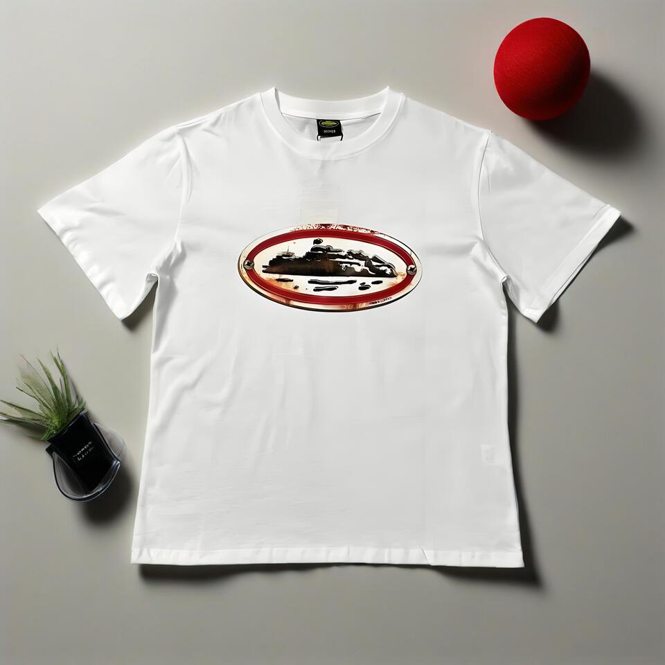 Vintage Loose Fit Print Cotton T-Shirt Unisex White