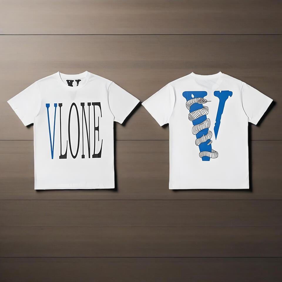 VLONE Unisex Cotton T-Shirt Streetwear Breathable Tee
