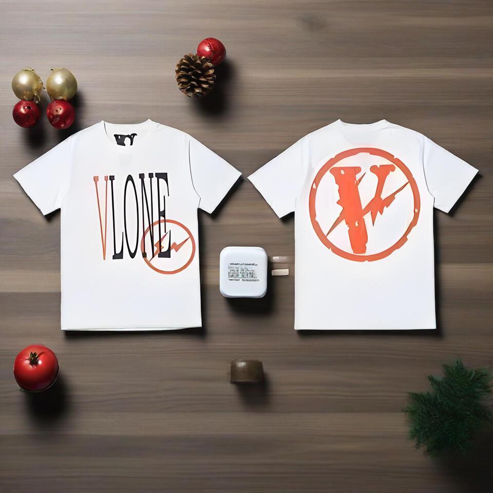 Vlone White Cotton Street Style T-Shirt