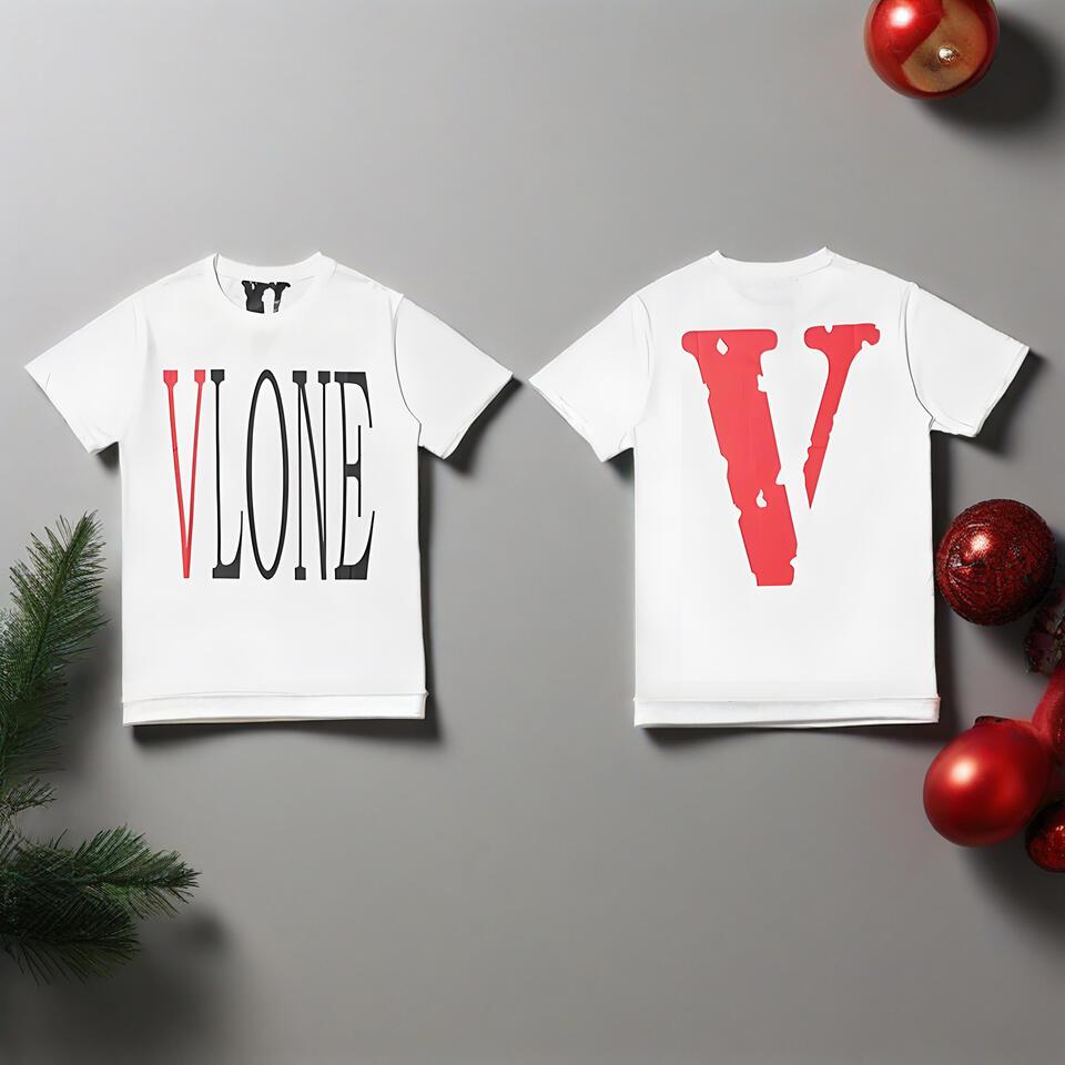 VLONE White Cotton T-Shirt Unisex Streetwear Style