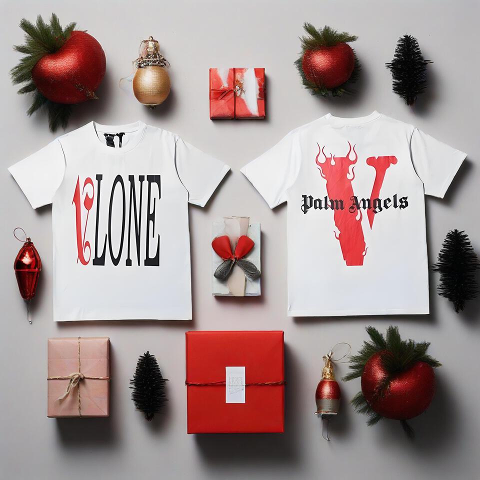 VLONE x Palm Angels White Collaboration T-Shirt