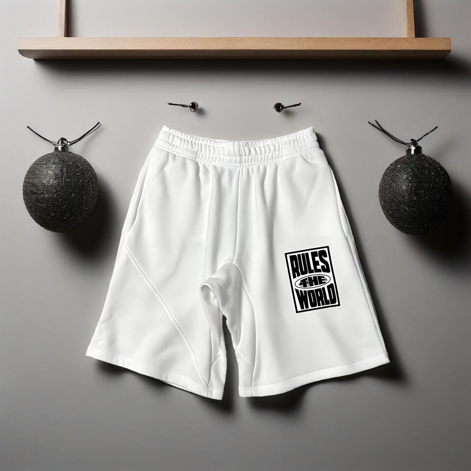 White Elastic Waist Shorts Rules The World