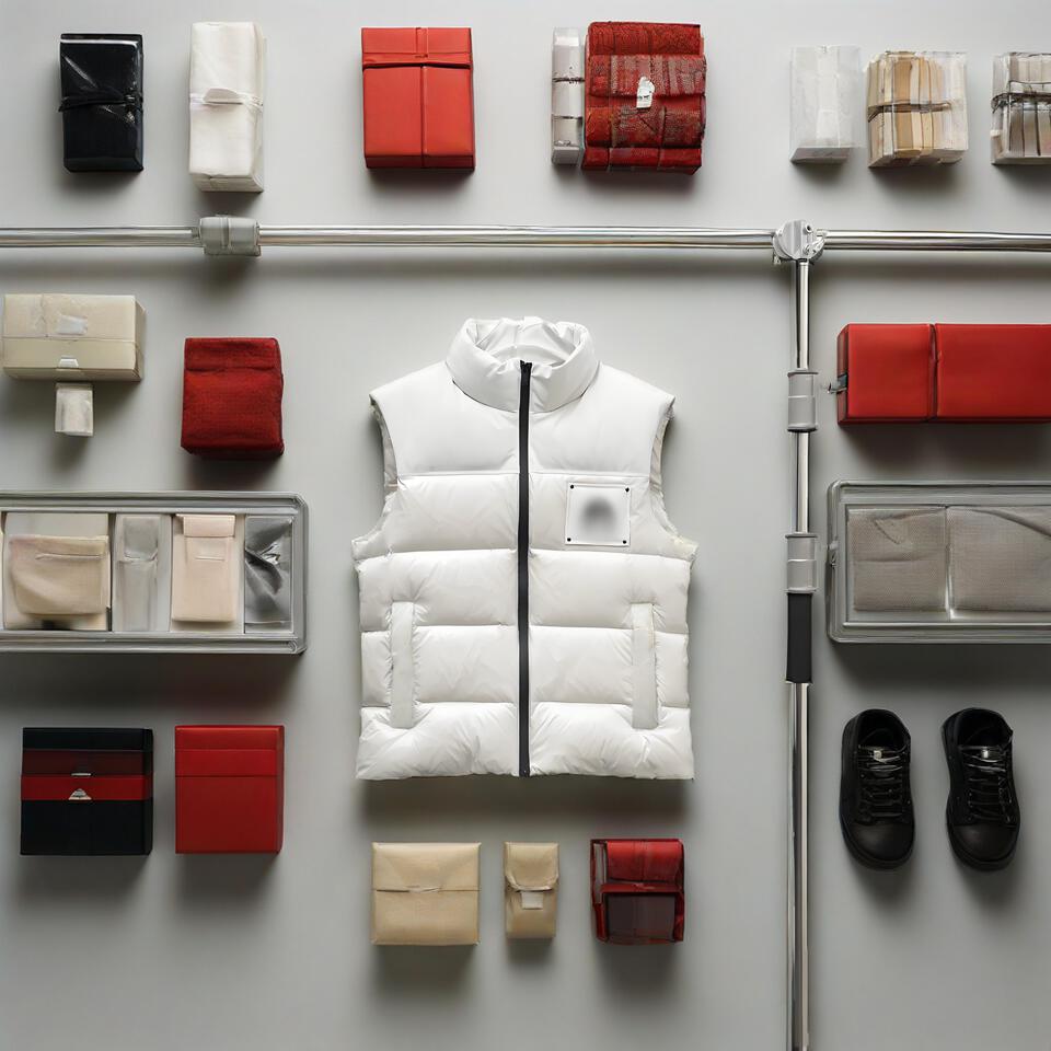 White Puffer Vest Windproof Warm Unisex For All Seasons