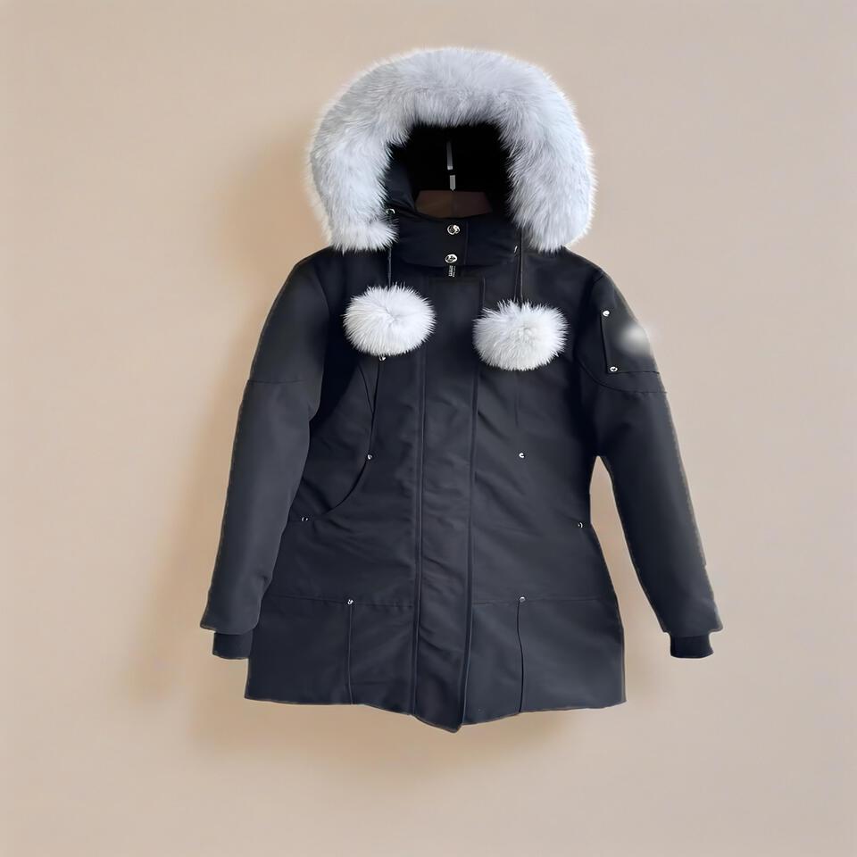 Winter Hooded Fur Collar Windproof Warm Coat Unisex