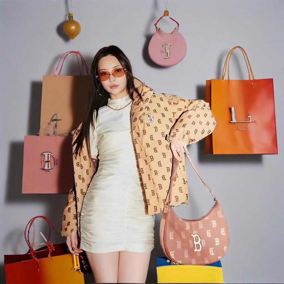 Women's Beige Letter Print Polyester Windbreaker Jacket