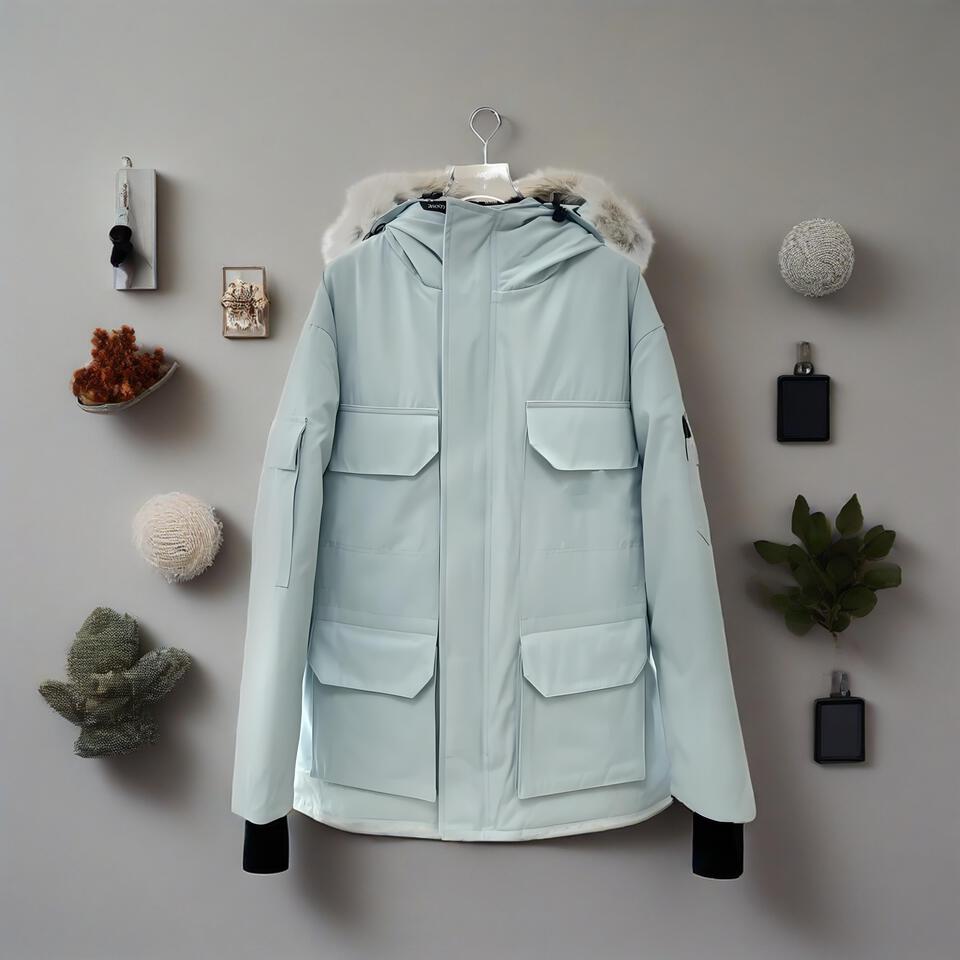 Workwear Style Hooded Warm Cotton Jacket