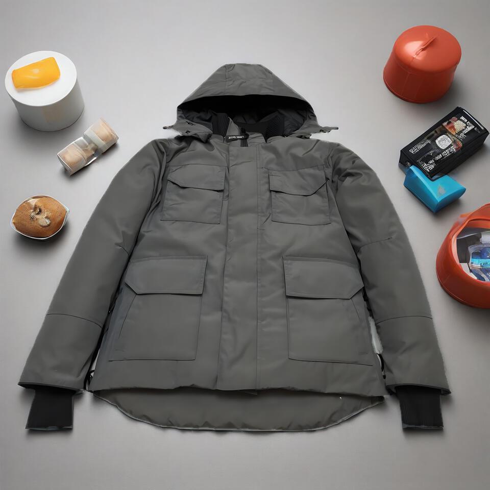 Workwear Waterproof Hooded Jacket Unisex Autumn Winter